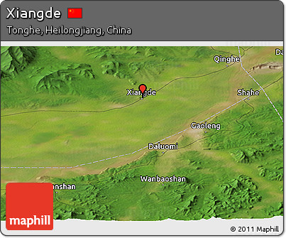 Satellite Panoramic Map of Xiangde