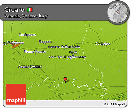 Physical 3D Map of Gruaro