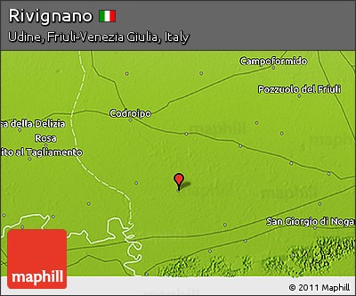 Physical 3D Map of Rivignano