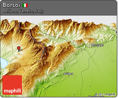 Physical 3D Map of Borsoi