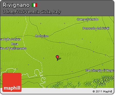 Physical 3D Map of Rivignano