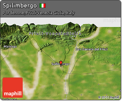 Satellite 3D Map of Spilimbergo