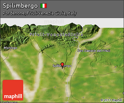Satellite 3D Map of Spilimbergo