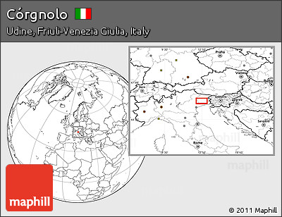 Blank Location Map of Córgnolo