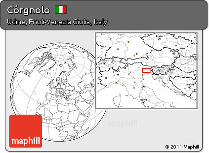 Blank Location Map of Córgnolo