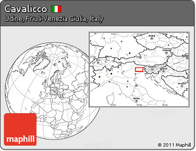 Blank Location Map of Cavalicco