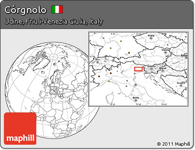 Blank Location Map of Córgnolo