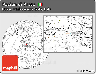 Blank Location Map of Pasian Di Prato