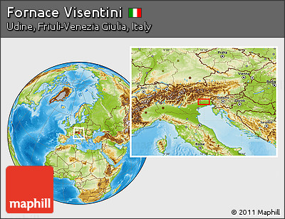 Physical Location Map of Fornace Visentini