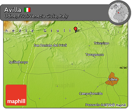 Physical Map of Avilla