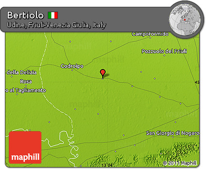 Physical Map of Bertiolo