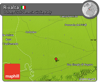 Physical Map of Rivalta