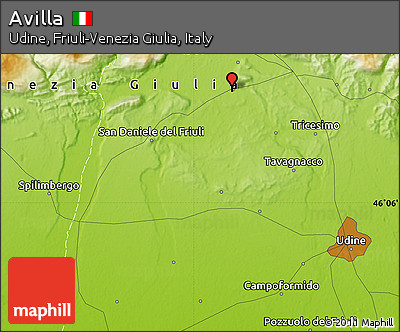 Physical Map of Avilla