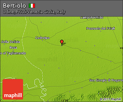 Physical Map of Bertiolo