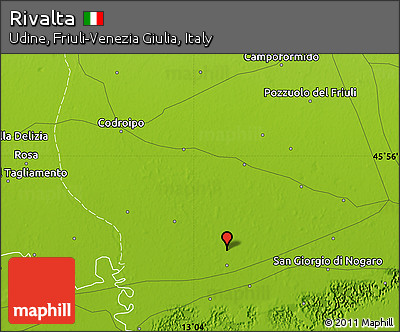 Physical Map of Rivalta