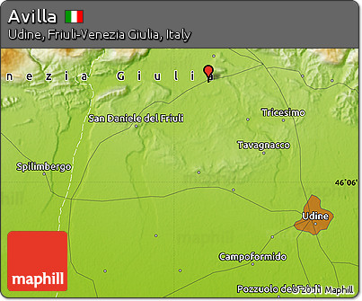 Physical Map of Avilla