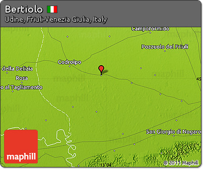 Physical Map of Bertiolo