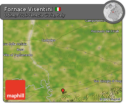 Satellite Map of Fornace Visentini