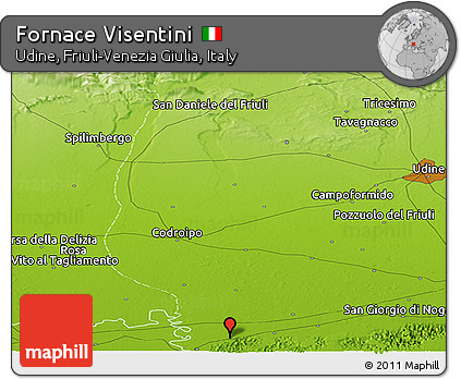 Physical Panoramic Map of Fornace Visentini