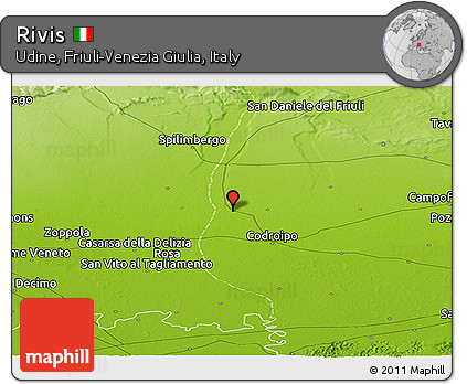 Physical Panoramic Map of Rivis