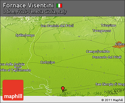 Physical Panoramic Map of Fornace Visentini
