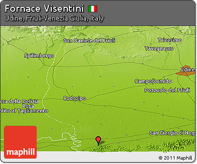 Physical Panoramic Map of Fornace Visentini