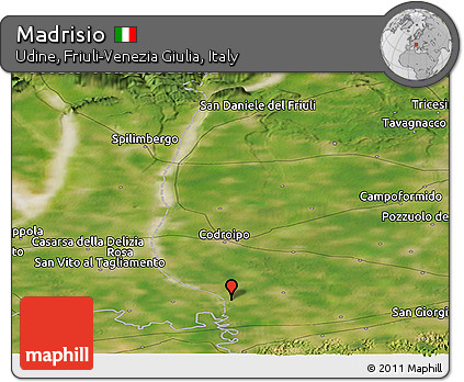 Satellite Panoramic Map of Madrisio