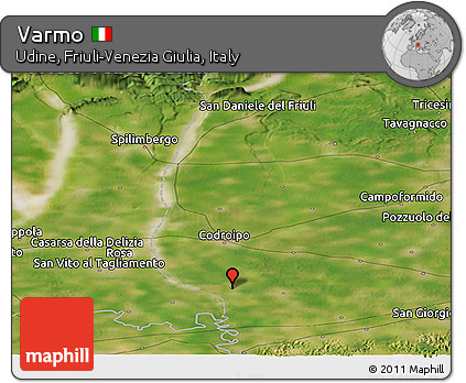 Satellite Panoramic Map of Varmo
