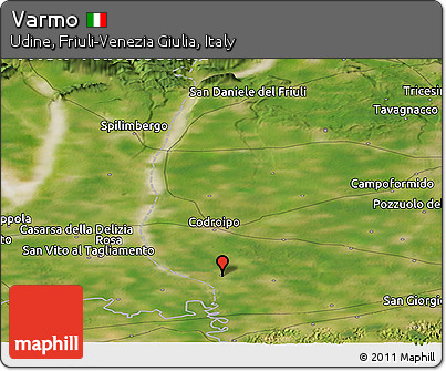 Satellite Panoramic Map of Varmo