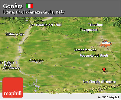 Satellite Panoramic Map of Gonàrs