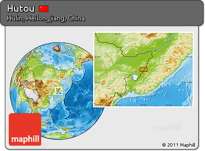 Physical Location Map of Hutou