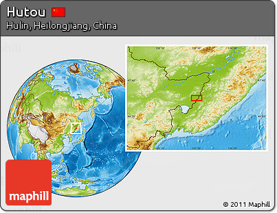 Physical Location Map of Hutou