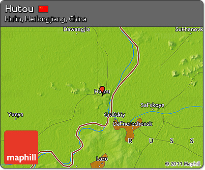 Physical Map of Hutou