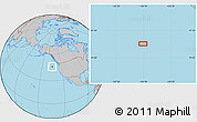 Gray Location Map of the area around 46° 1' 3" N, 134° 13' 29" W