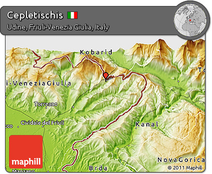 Physical 3D Map of Cepletischis