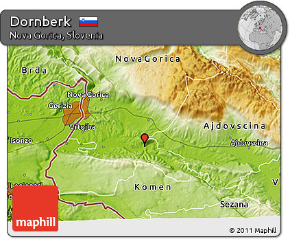Physical 3D Map of Dornberk