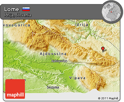 Physical 3D Map of Lome