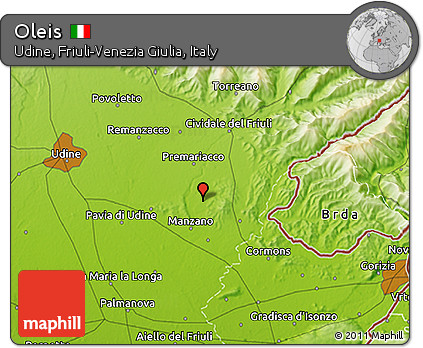 Physical 3D Map of Oleis