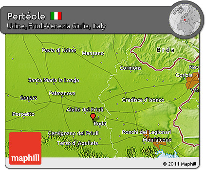 Physical 3D Map of Pertéole