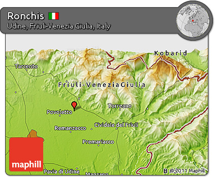Physical 3D Map of Ronchis