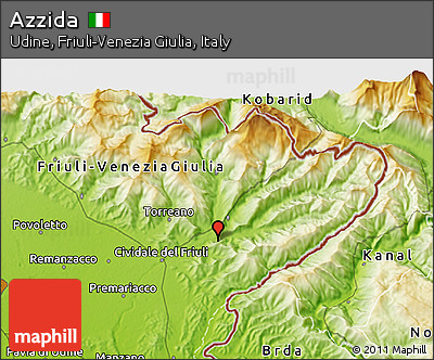 Physical 3D Map of Azzida