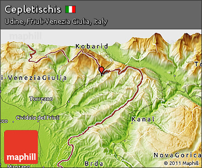 Physical 3D Map of Cepletischis