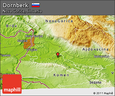 Physical 3D Map of Dornberk