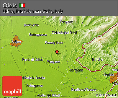 Physical 3D Map of Oleis