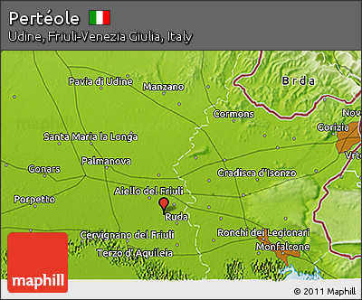 Physical 3D Map of Pertéole