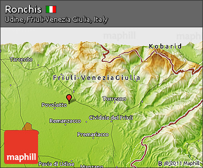 Physical 3D Map of Ronchis
