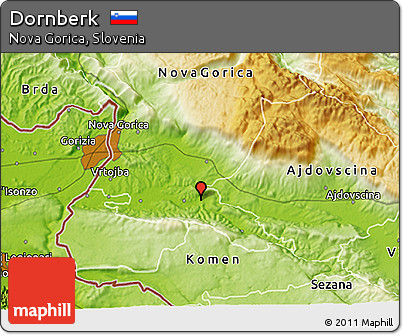 Physical 3D Map of Dornberk