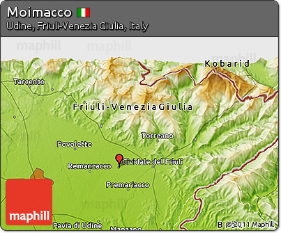Physical 3D Map of Moimacco