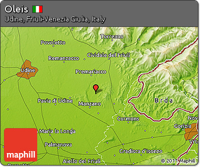 Physical 3D Map of Oleis
