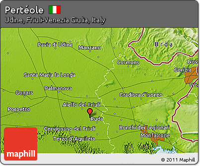 Physical 3D Map of Pertéole